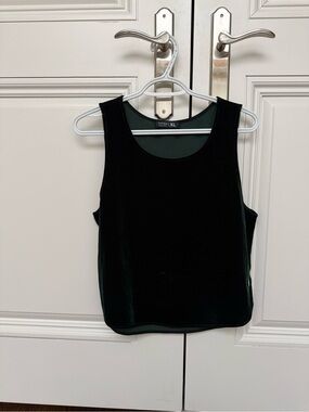 New Titika Marble Green Velvet Tank Top